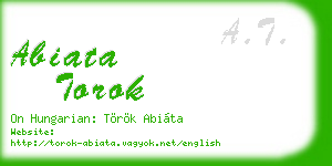 abiata torok business card